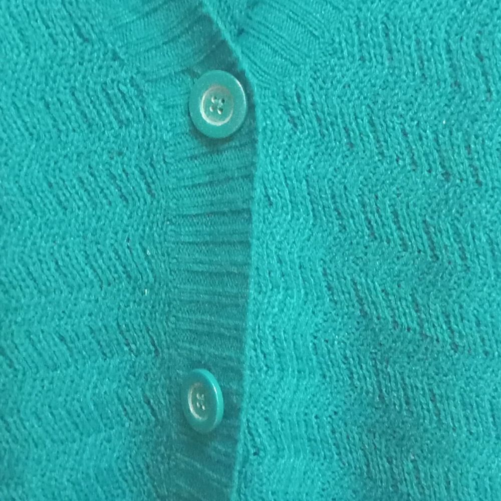 Basic Editions Women's Large Button V Neckline Sw… - image 2